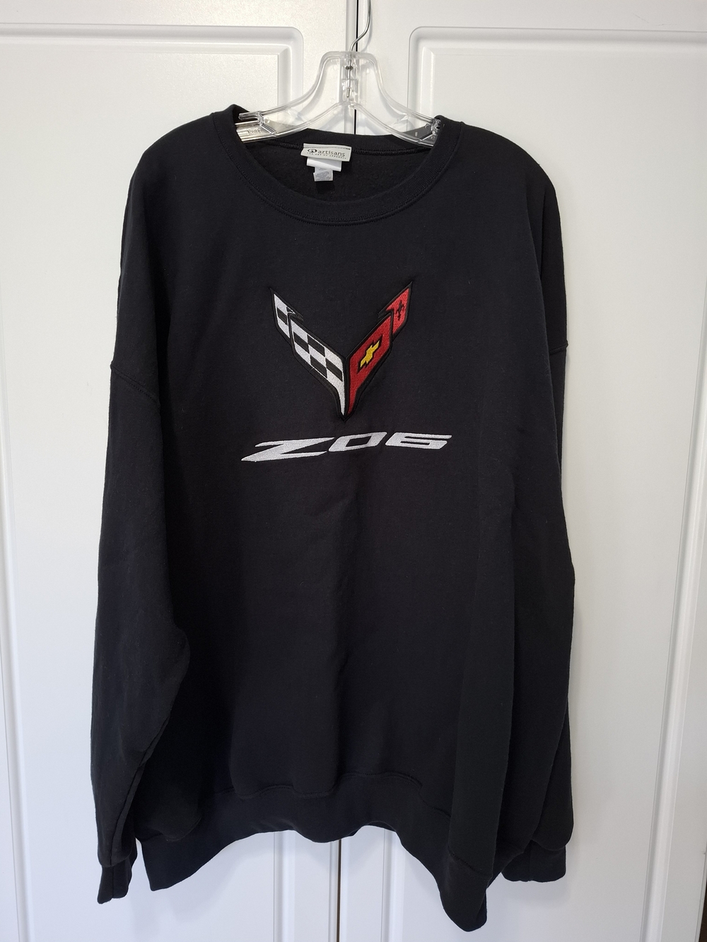 C8 Corvette Z06 Embroidered Emblem Classic Crewneck Sweater